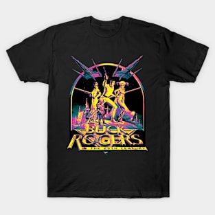 Grain Shaded Gradient Map - Buck Rogers 1979 In The 25th Century T-Shirt